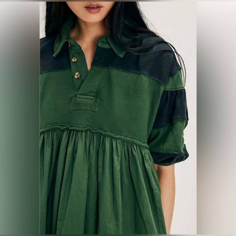 Free People Remi Rugby Mini Dress